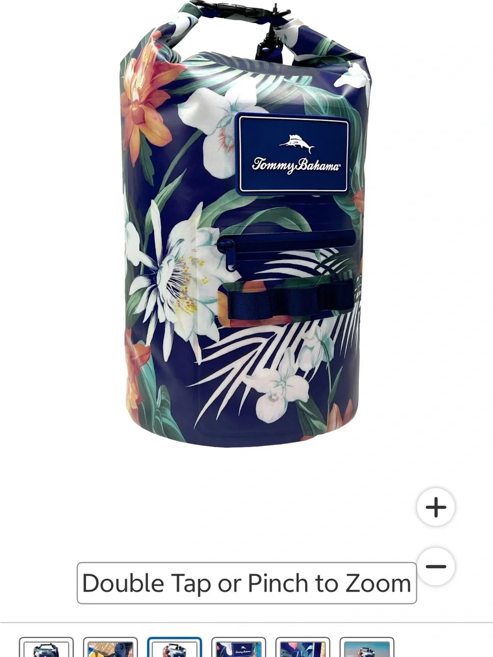 Tommy Bahama Navy Floral Waterproof Dry Bag